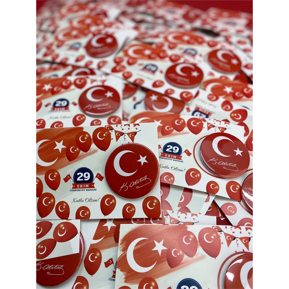 29 Ekim Cumhuriyet Bayramı Hediye Rozet
