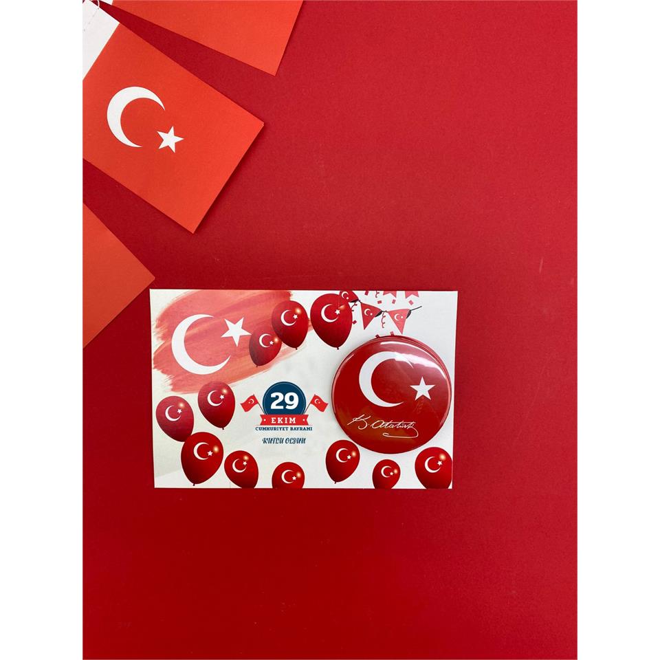 29 Ekim Cumhuriyet Bayramı Hediye Rozet