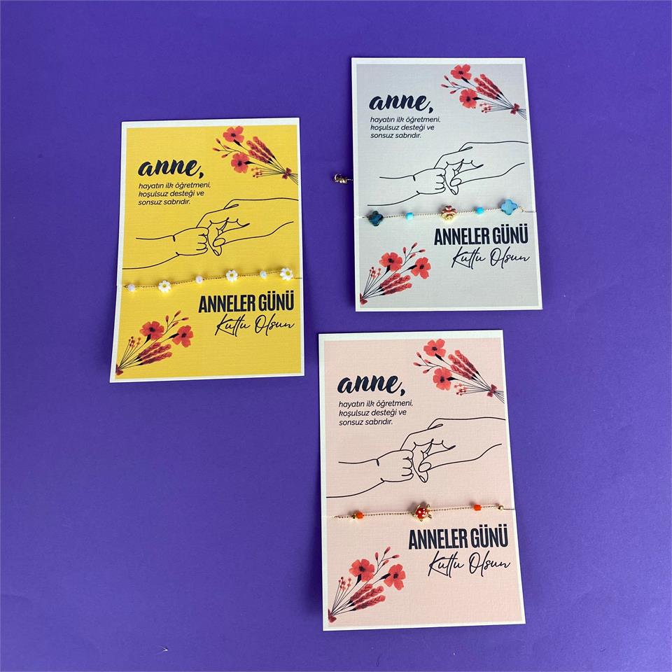 Anneler Günü El Emeği Bileklik Hediye